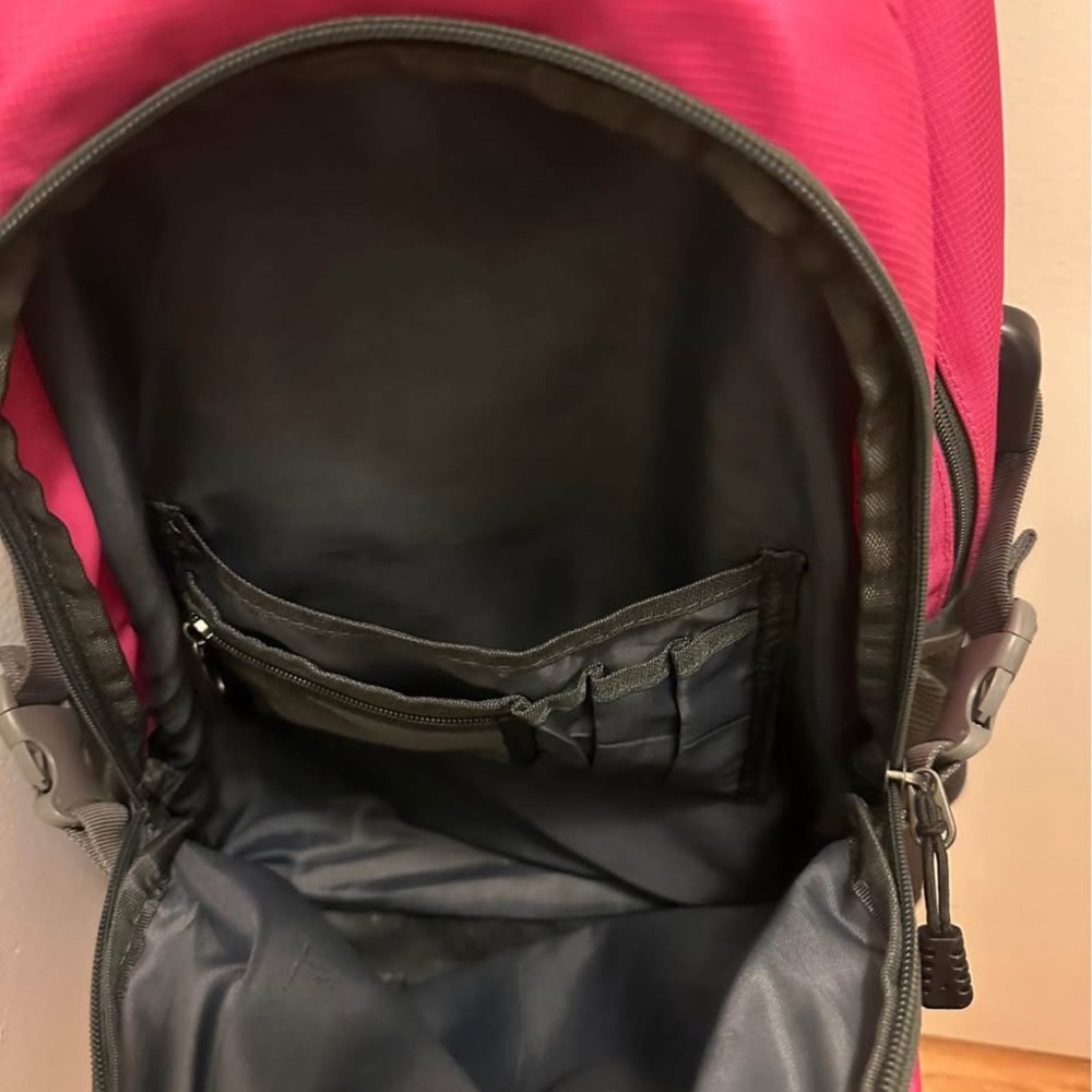 Pink Backpack with Black Accents - Picture 9 of 10